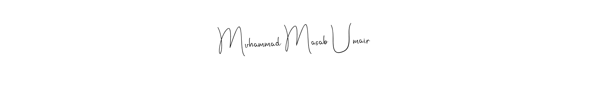 How to make Muhammad Masab Umair signature? Andilay-7BmLP is a professional autograph style. Create handwritten signature for Muhammad Masab Umair name. Muhammad Masab Umair signature style 4 images and pictures png