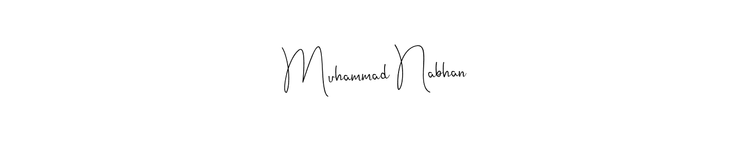 Make a beautiful signature design for name Muhammad Nabhan. Use this online signature maker to create a handwritten signature for free. Muhammad Nabhan signature style 4 images and pictures png