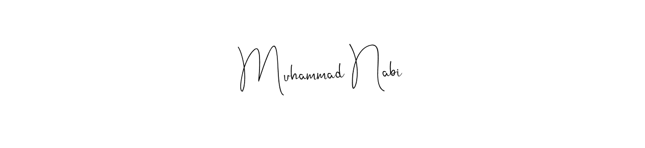 It looks lik you need a new signature style for name Muhammad Nabi. Design unique handwritten (Andilay-7BmLP) signature with our free signature maker in just a few clicks. Muhammad Nabi signature style 4 images and pictures png