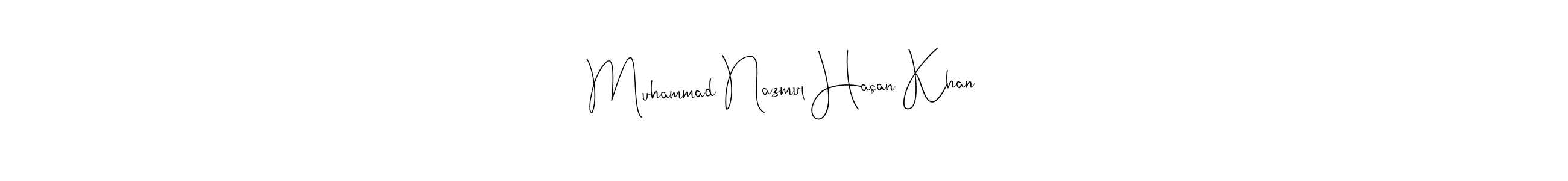 This is the best signature style for the Muhammad Nazmul Hasan Khan name. Also you like these signature font (Andilay-7BmLP). Mix name signature. Muhammad Nazmul Hasan Khan signature style 4 images and pictures png