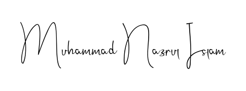 An effortless, minimalist signature concept for Muhammad Nazrul Islam using Andilay-7BmLP design. Clean lines that look great on any document. Muhammad Nazrul Islam signature style 4 images and pictures png