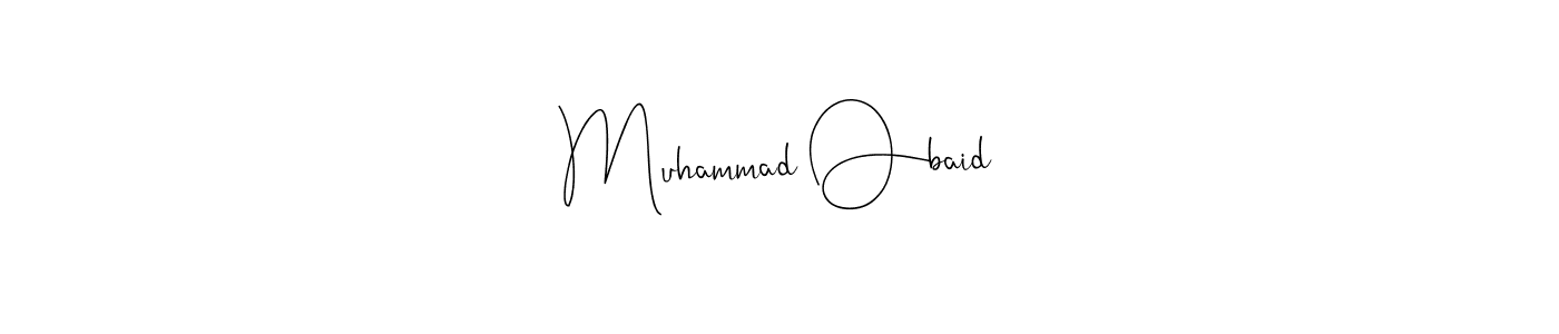 The best way (Andilay-7BmLP) to make a short signature is to pick only two or three words in your name. The name Muhammad Obaid include a total of six letters. For converting this name. Muhammad Obaid signature style 4 images and pictures png