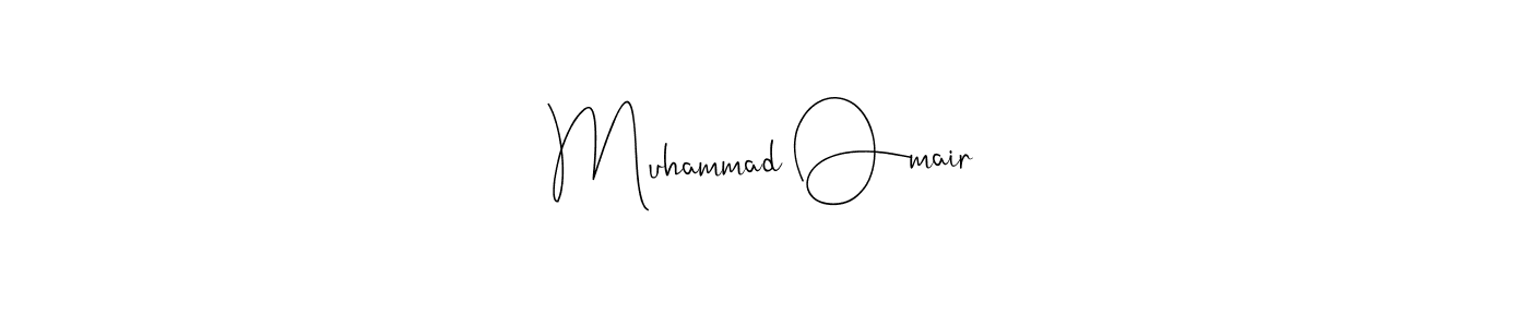 Make a beautiful signature design for name Muhammad Omair. With this signature (Andilay-7BmLP) style, you can create a handwritten signature for free. Muhammad Omair signature style 4 images and pictures png