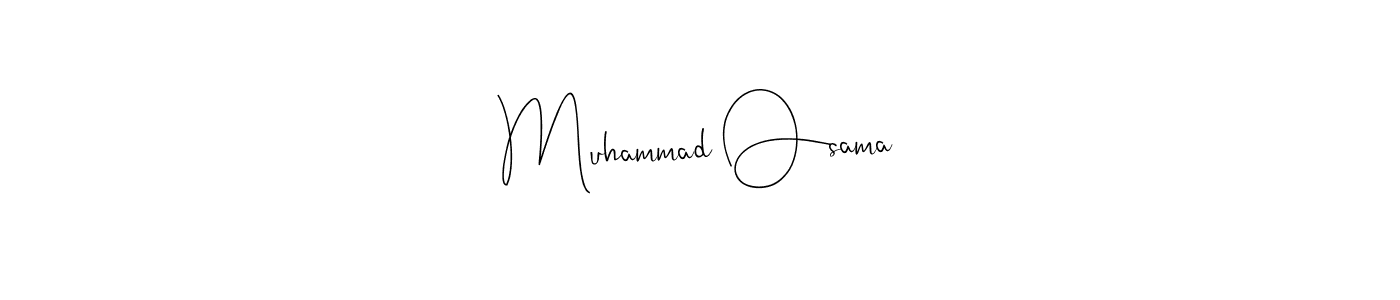 Make a beautiful signature design for name Muhammad Osama. With this signature (Andilay-7BmLP) style, you can create a handwritten signature for free. Muhammad Osama signature style 4 images and pictures png