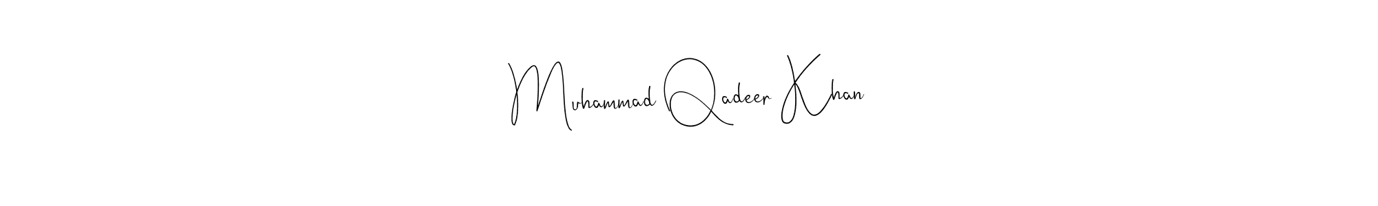 This is the best signature style for the Muhammad Qadeer Khan name. Also you like these signature font (Andilay-7BmLP). Mix name signature. Muhammad Qadeer Khan signature style 4 images and pictures png