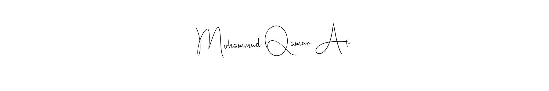 Use a signature maker to create a handwritten signature online. With this signature software, you can design (Andilay-7BmLP) your own signature for name Muhammad Qamar Ali. Muhammad Qamar Ali signature style 4 images and pictures png