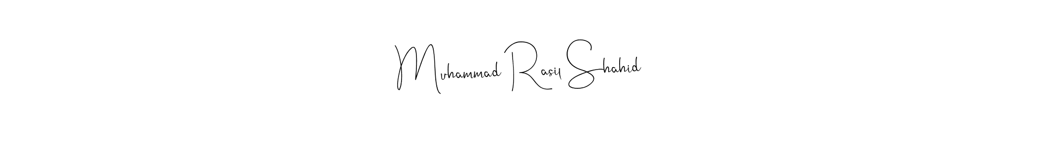 Make a beautiful signature design for name Muhammad Rasil Shahid. Use this online signature maker to create a handwritten signature for free. Muhammad Rasil Shahid signature style 4 images and pictures png