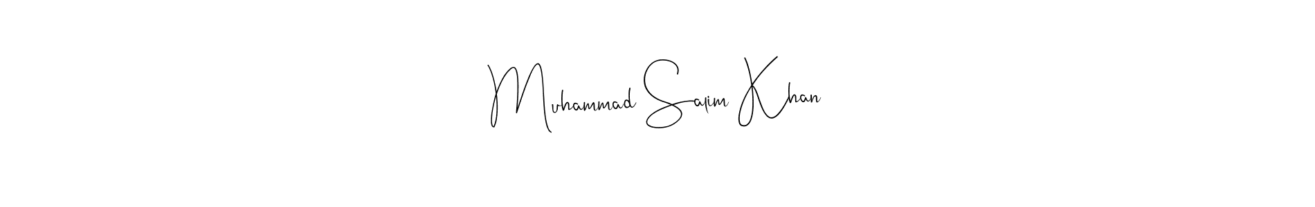 Make a beautiful signature design for name Muhammad Salim Khan. Use this online signature maker to create a handwritten signature for free. Muhammad Salim Khan signature style 4 images and pictures png