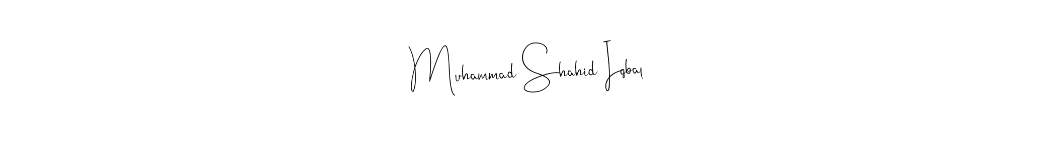 How to make Muhammad Shahid Iqbal signature? Andilay-7BmLP is a professional autograph style. Create handwritten signature for Muhammad Shahid Iqbal name. Muhammad Shahid Iqbal signature style 4 images and pictures png