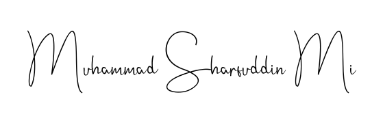 An effortless, minimalist signature concept for Muhammad Sharfuddin Mi using Andilay-7BmLP design. Clean lines that look great on any document. Muhammad Sharfuddin Mi signature style 4 images and pictures png