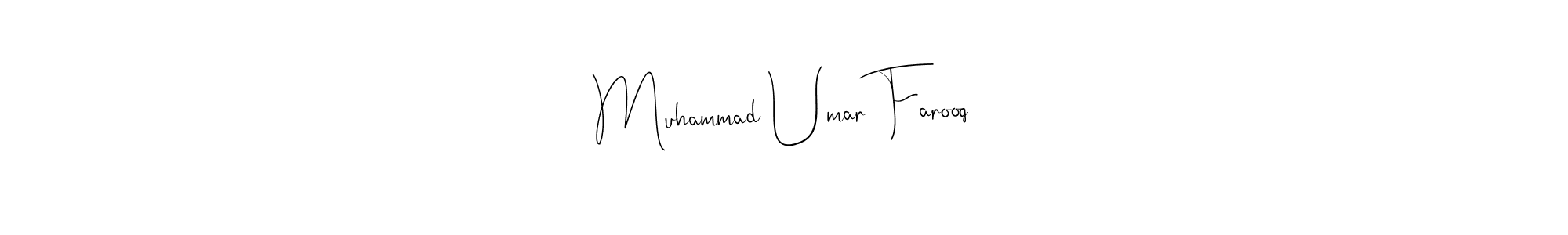 Make a beautiful signature design for name Muhammad Umar Farooq. Use this online signature maker to create a handwritten signature for free. Muhammad Umar Farooq signature style 4 images and pictures png