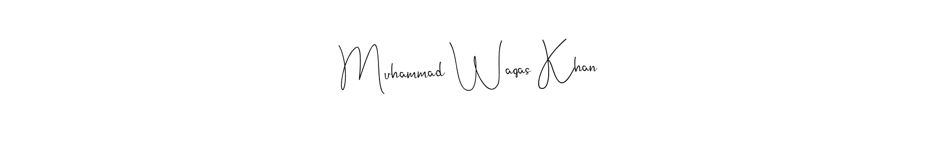 The best way (Andilay-7BmLP) to make a short signature is to pick only two or three words in your name. The name Muhammad Waqas Khan include a total of six letters. For converting this name. Muhammad Waqas Khan signature style 4 images and pictures png
