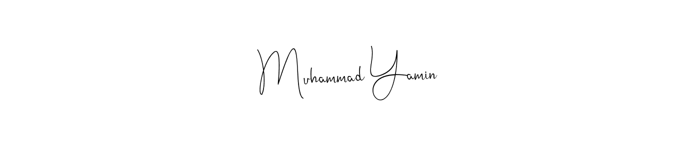 Use a signature maker to create a handwritten signature online. With this signature software, you can design (Andilay-7BmLP) your own signature for name Muhammad Yamin. Muhammad Yamin signature style 4 images and pictures png