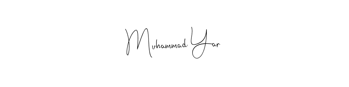Also You can easily find your signature by using the search form. We will create Muhammad Yar name handwritten signature images for you free of cost using Andilay-7BmLP sign style. Muhammad Yar signature style 4 images and pictures png