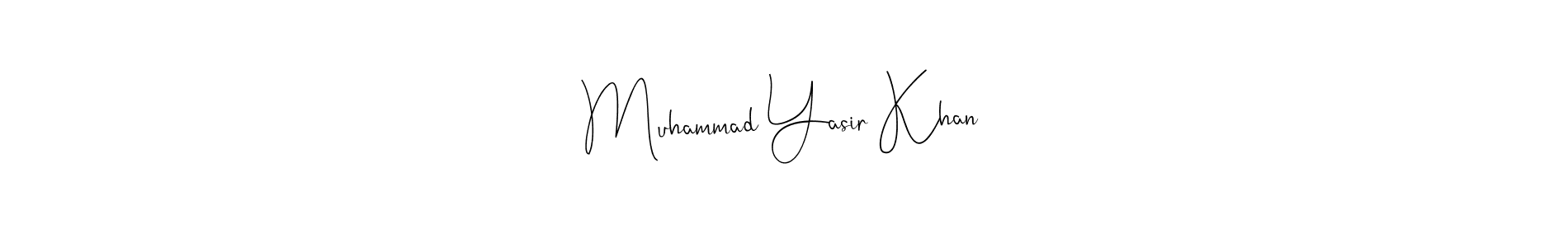 Muhammad Yasir Khan stylish signature style. Best Handwritten Sign (Andilay-7BmLP) for my name. Handwritten Signature Collection Ideas for my name Muhammad Yasir Khan. Muhammad Yasir Khan signature style 4 images and pictures png