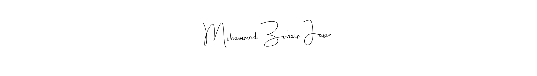 Create a beautiful signature design for name Muhammad Zuhair Jafar. With this signature (Andilay-7BmLP) fonts, you can make a handwritten signature for free. Muhammad Zuhair Jafar signature style 4 images and pictures png