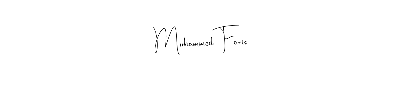 How to make Muhammed Faris signature? Andilay-7BmLP is a professional autograph style. Create handwritten signature for Muhammed Faris name. Muhammed Faris signature style 4 images and pictures png