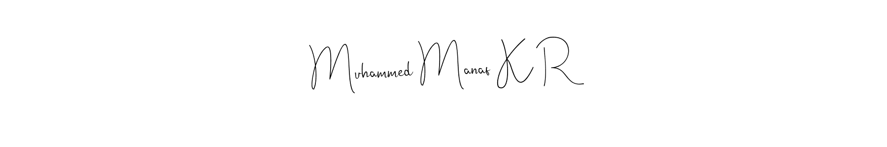 Make a beautiful signature design for name Muhammed Manaf K R. Use this online signature maker to create a handwritten signature for free. Muhammed Manaf K R signature style 4 images and pictures png
