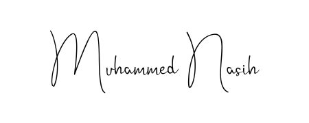 Here are the top professional signature styles for the name Muhammed Nasih. These are the best autograph styles you can use for your name. Muhammed Nasih signature style 4 images and pictures png