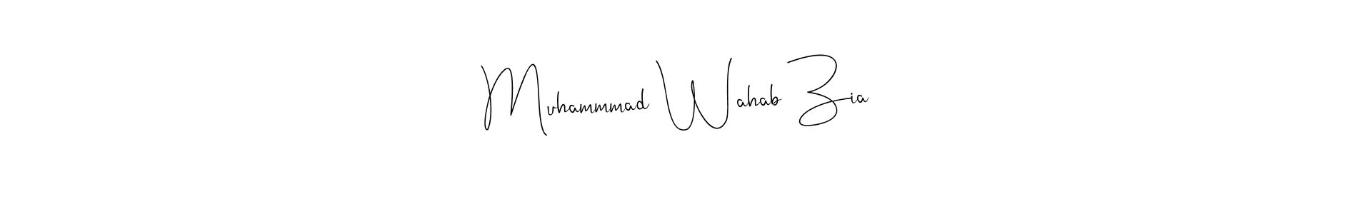 Use a signature maker to create a handwritten signature online. With this signature software, you can design (Andilay-7BmLP) your own signature for name Muhammmad Wahab Zia. Muhammmad Wahab Zia signature style 4 images and pictures png