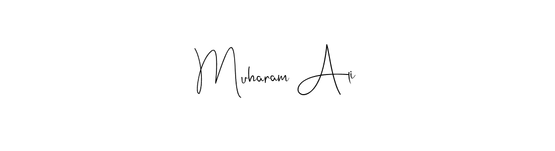 Design your own signature with our free online signature maker. With this signature software, you can create a handwritten (Andilay-7BmLP) signature for name Muharam Ali. Muharam Ali signature style 4 images and pictures png