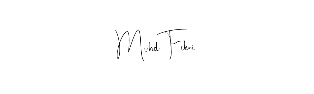 Make a beautiful signature design for name Muhd Fikri. Use this online signature maker to create a handwritten signature for free. Muhd Fikri signature style 4 images and pictures png