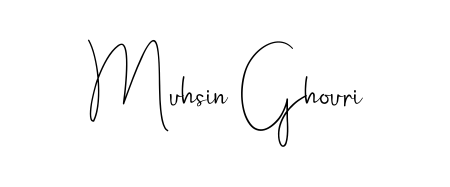 Discover the perfect balance of readability and style for Muhsin Ghouri with Andilay-7BmLP font. Create your dream signature today. Muhsin Ghouri signature style 4 images and pictures png
