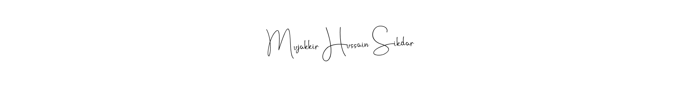 Make a beautiful signature design for name Mujakkir Hussain Sikdar. Use this online signature maker to create a handwritten signature for free. Mujakkir Hussain Sikdar signature style 4 images and pictures png