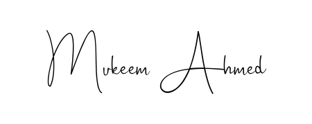 Transform the name Mukeem Ahmed into a signature masterpiece using Andilay-7BmLP font. Ideal for photographers, artists, and creators looking for watermarks. Mukeem Ahmed signature style 4 images and pictures png