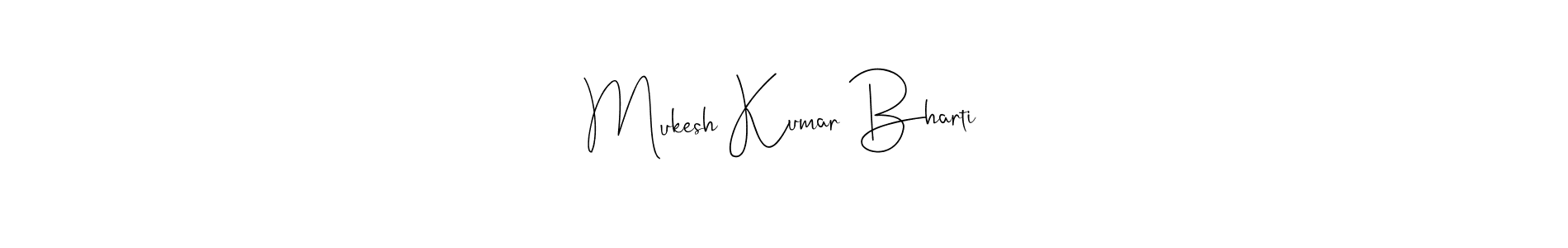 How to Draw Mukesh Kumar Bharti signature style? Andilay-7BmLP is a latest design signature styles for name Mukesh Kumar Bharti. Mukesh Kumar Bharti signature style 4 images and pictures png