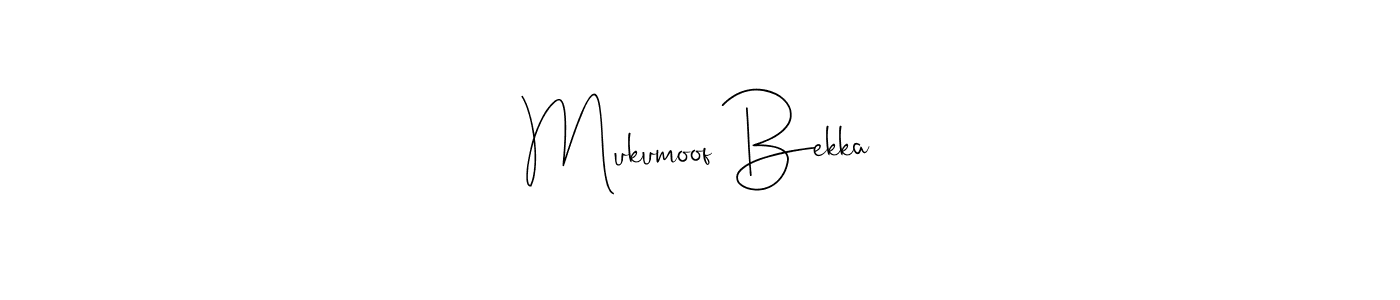 if you are searching for the best signature style for your name Mukumoof Bekka. so please give up your signature search. here we have designed multiple signature styles  using Andilay-7BmLP. Mukumoof Bekka signature style 4 images and pictures png