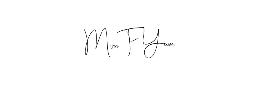 Best and Professional Signature Style for Mun F Yam. Andilay-7BmLP Best Signature Style Collection. Mun F Yam signature style 4 images and pictures png