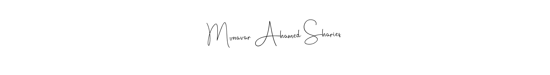 Similarly Andilay-7BmLP is the best handwritten signature design. Signature creator online .You can use it as an online autograph creator for name Munavar Ahamed Sharief. Munavar Ahamed Sharief signature style 4 images and pictures png