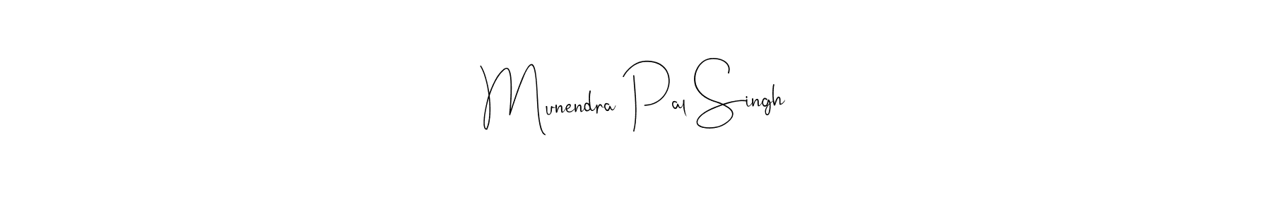 This is the best signature style for the Munendra Pal Singh name. Also you like these signature font (Andilay-7BmLP). Mix name signature. Munendra Pal Singh signature style 4 images and pictures png