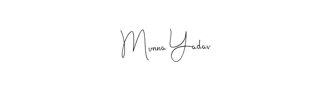 How to make Munna Yadav signature? Andilay-7BmLP is a professional autograph style. Create handwritten signature for Munna Yadav name. Munna Yadav signature style 4 images and pictures png