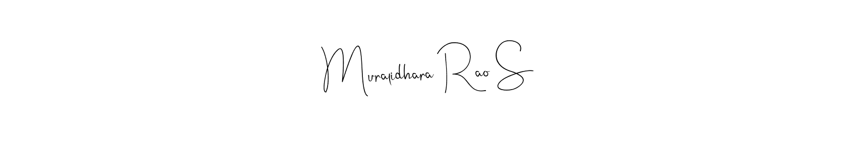 This is the best signature style for the Muralidhara Rao S name. Also you like these signature font (Andilay-7BmLP). Mix name signature. Muralidhara Rao S signature style 4 images and pictures png