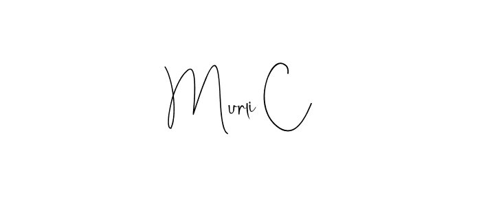 Once you've used our free online signature maker to create your best signature Andilay-7BmLP style, it's time to enjoy all of the benefits that Murli C name signing documents. Murli C signature style 4 images and pictures png