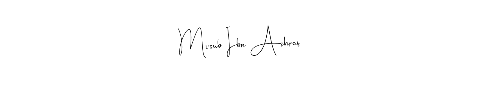 Andilay-7BmLP is a professional signature style that is perfect for those who want to add a touch of class to their signature. It is also a great choice for those who want to make their signature more unique. Get Musab Ibn Ashraf name to fancy signature for free. Musab Ibn Ashraf signature style 4 images and pictures png