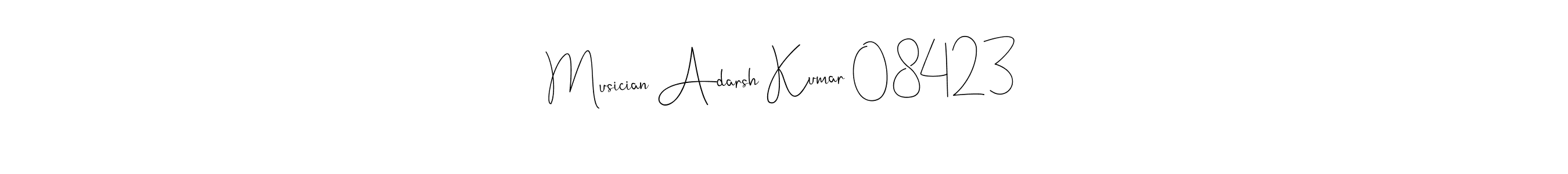 How to make Musician Adarsh Kumar 08423 name signature. Use Andilay-7BmLP style for creating short signs online. This is the latest handwritten sign. Musician Adarsh Kumar 08423 signature style 4 images and pictures png