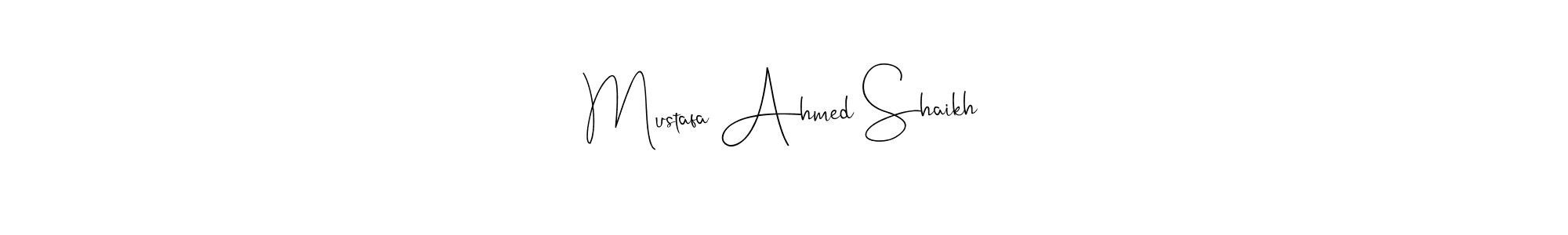 The best way (Andilay-7BmLP) to make a short signature is to pick only two or three words in your name. The name Mustafa Ahmed Shaikh include a total of six letters. For converting this name. Mustafa Ahmed Shaikh signature style 4 images and pictures png