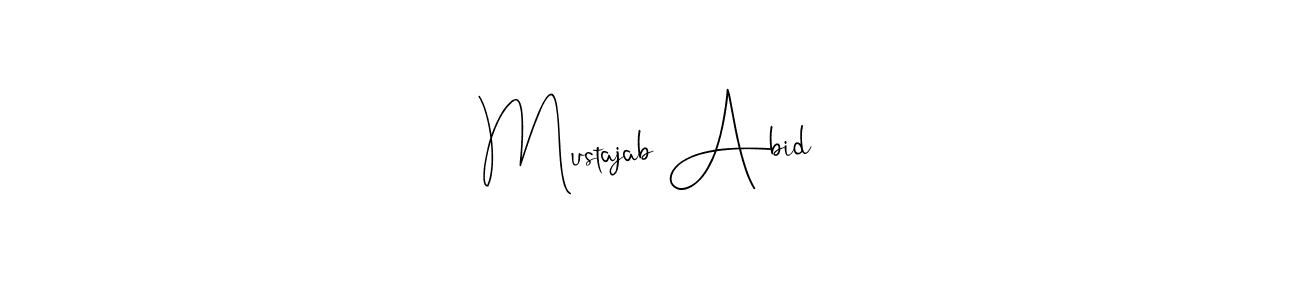 This is the best signature style for the Mustajab Abid name. Also you like these signature font (Andilay-7BmLP). Mix name signature. Mustajab Abid signature style 4 images and pictures png