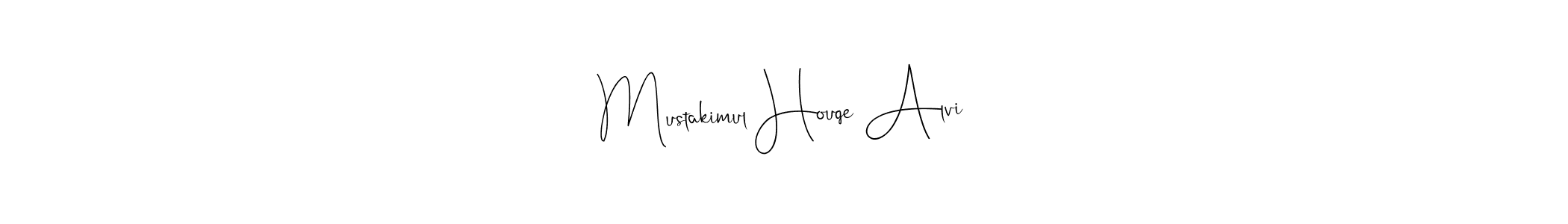 It looks lik you need a new signature style for name Mustakimul Houqe Alvi. Design unique handwritten (Andilay-7BmLP) signature with our free signature maker in just a few clicks. Mustakimul Houqe Alvi signature style 4 images and pictures png