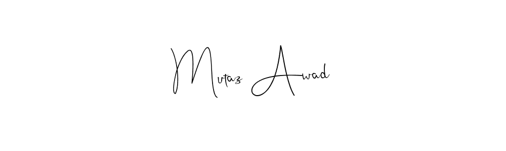 Also You can easily find your signature by using the search form. We will create Mutaz Awad name handwritten signature images for you free of cost using Andilay-7BmLP sign style. Mutaz Awad signature style 4 images and pictures png