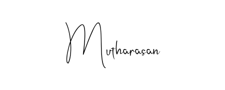 Create a personalized artistic stamp with Mutharasan in Andilay-7BmLP font. Perfect for visual artists, designers, and influencers. Mutharasan signature style 4 images and pictures png
