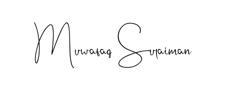 A stylish, flowing autograph style designed for name Muwafaq Sulaiman using Andilay-7BmLP typography. Perfect for digital creative projects. Muwafaq Sulaiman signature style 4 images and pictures png