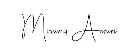 Create a beautiful signature design for name Muzamil Ansari. With this signature (Andilay-7BmLP) fonts, you can make a handwritten signature for free. Muzamil Ansari signature style 4 images and pictures png