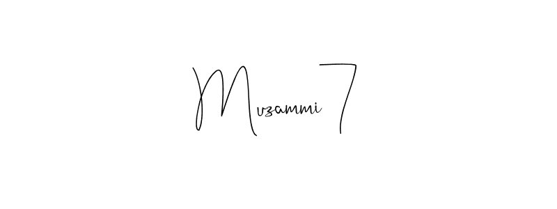 Also You can easily find your signature by using the search form. We will create Muzammi7 name handwritten signature images for you free of cost using Andilay-7BmLP sign style. Muzammi7 signature style 4 images and pictures png