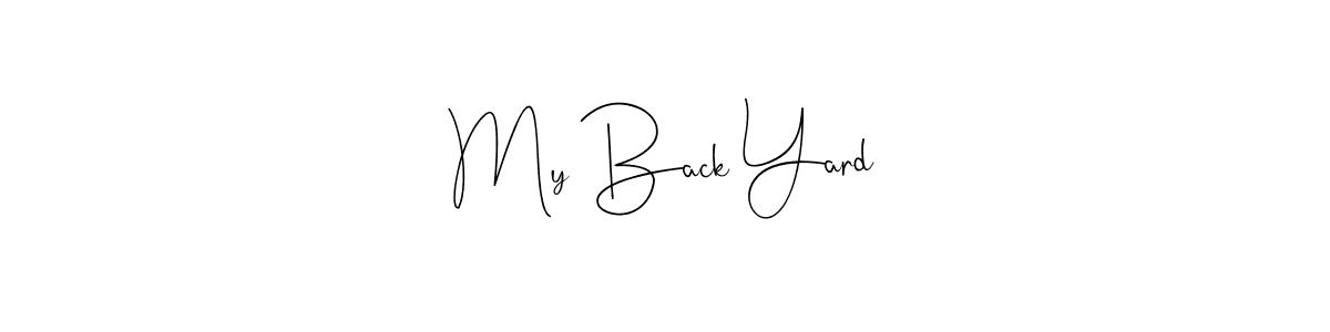 Similarly Andilay-7BmLP is the best handwritten signature design. Signature creator online .You can use it as an online autograph creator for name My Back Yard. My Back Yard signature style 4 images and pictures png