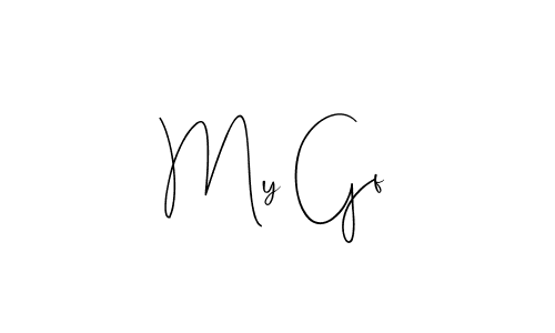 Make a beautiful signature design for name My Gf. With this signature (Andilay-7BmLP) style, you can create a handwritten signature for free. My Gf signature style 4 images and pictures png