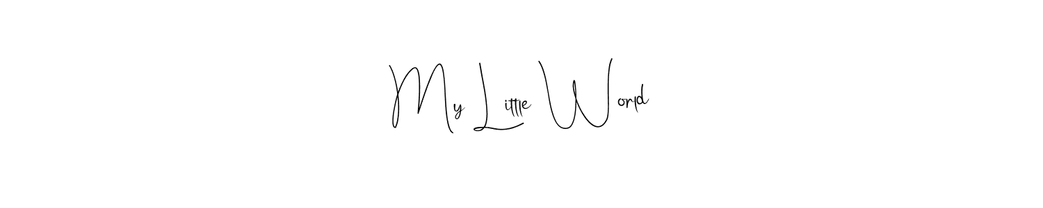 You can use this online signature creator to create a handwritten signature for the name My Little World. This is the best online autograph maker. My Little World signature style 4 images and pictures png